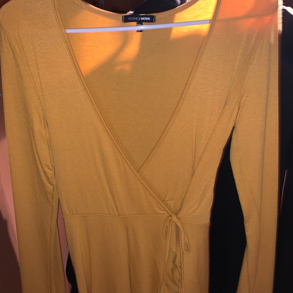 Fashion Nova deep V- neck